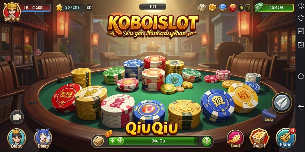 Tampilan gameplay QiuQiu yang seru dan menarik di KOBOISLOT.
