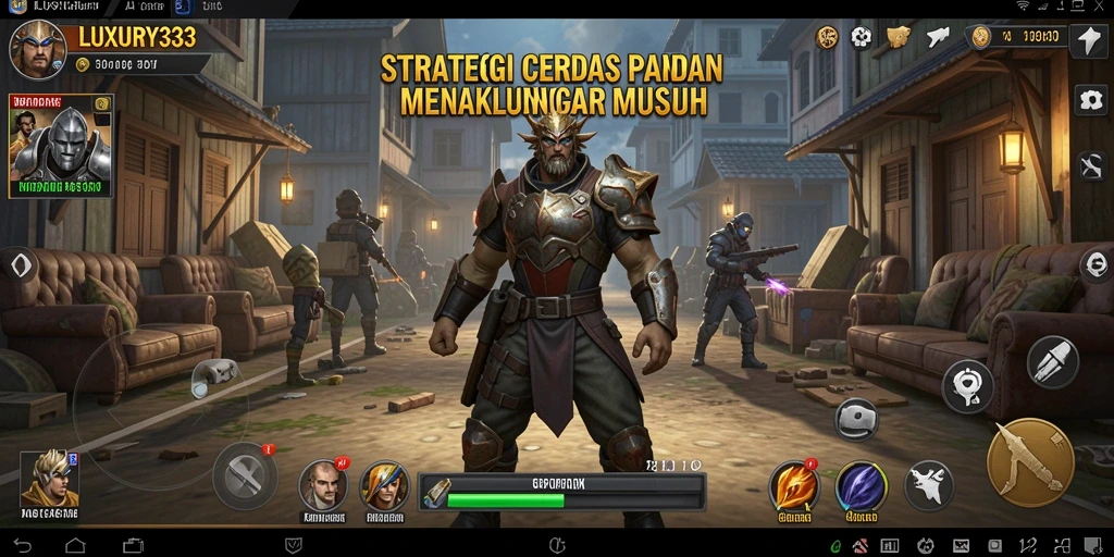 Tampilan gameplay intensif dan strategis dari LUXURY333.